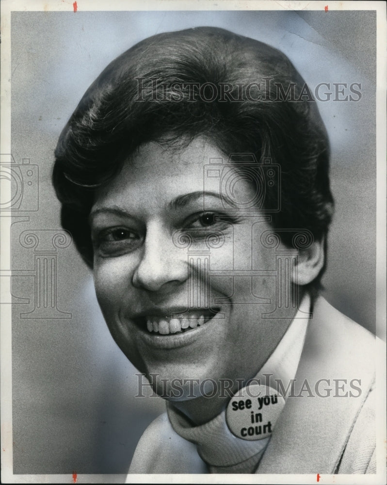 1976 Press Photo Dot Ridings, head, local League of Women Voters in Louisville