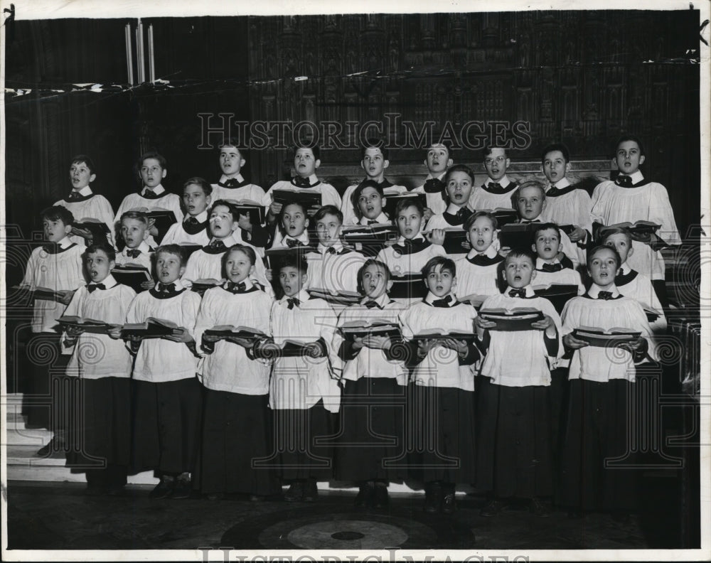 1939 Press Photo Children&#39;s Choir of Trinity Cathedral - cvb20821- Historic Images