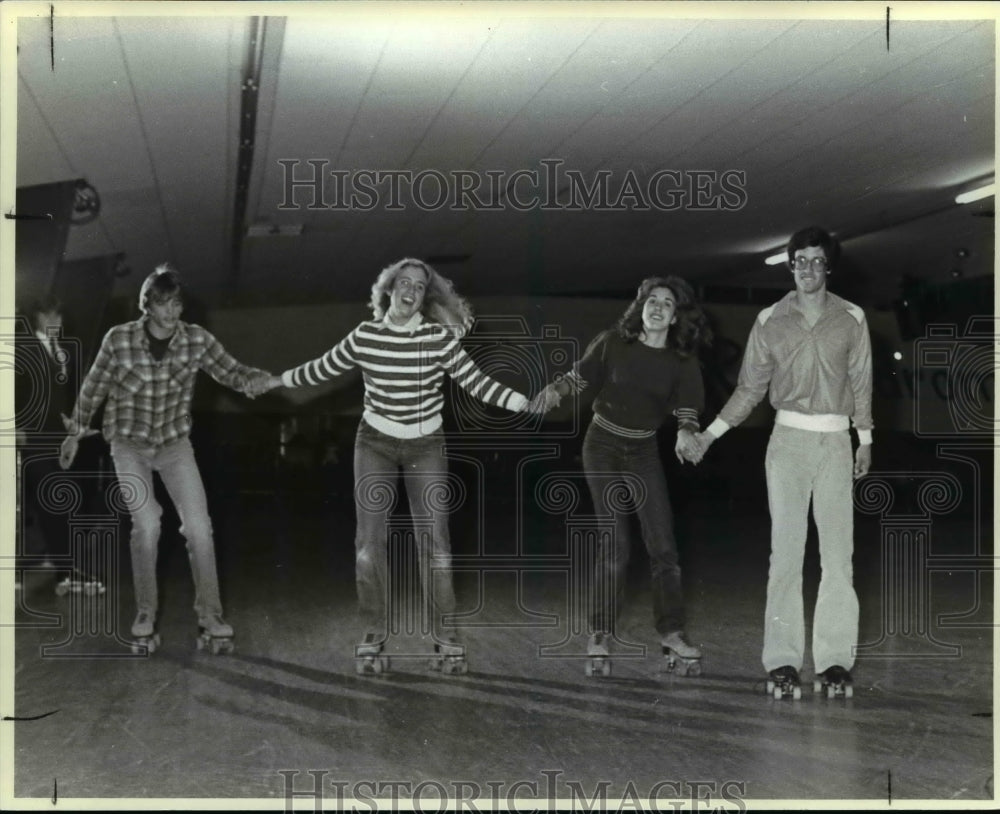 1983 Press Photo Sandy Gosgnach, George Opacich, Terri Franzinger &amp; John Miklos- Historic Images