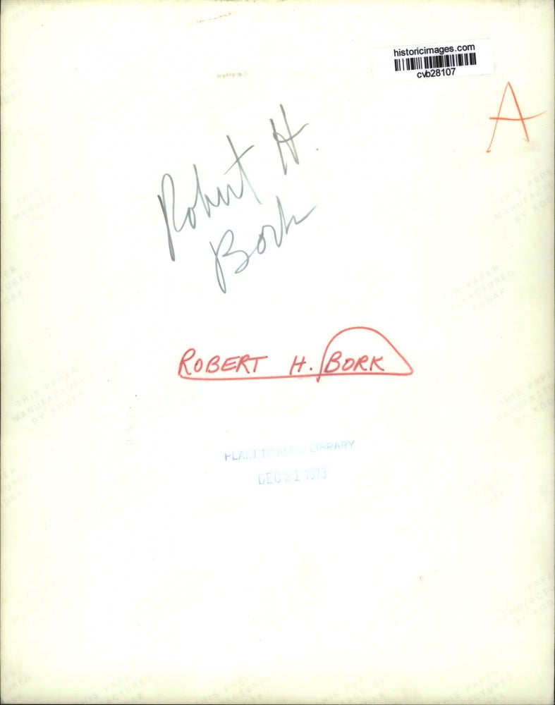1973 Press Photo Robert H Bork - cvb28107