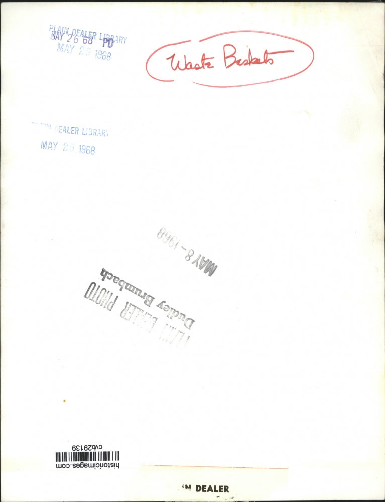 1968 Press Photo Waste Baskets - cvb29139