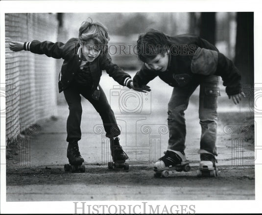1991 Press Photo Anthony Smalley and Johnny Hart - cvb30118- Historic Images