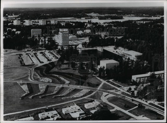 1969 Press Photo Parks and open spaces occupy more land than do buildings- Historic Images