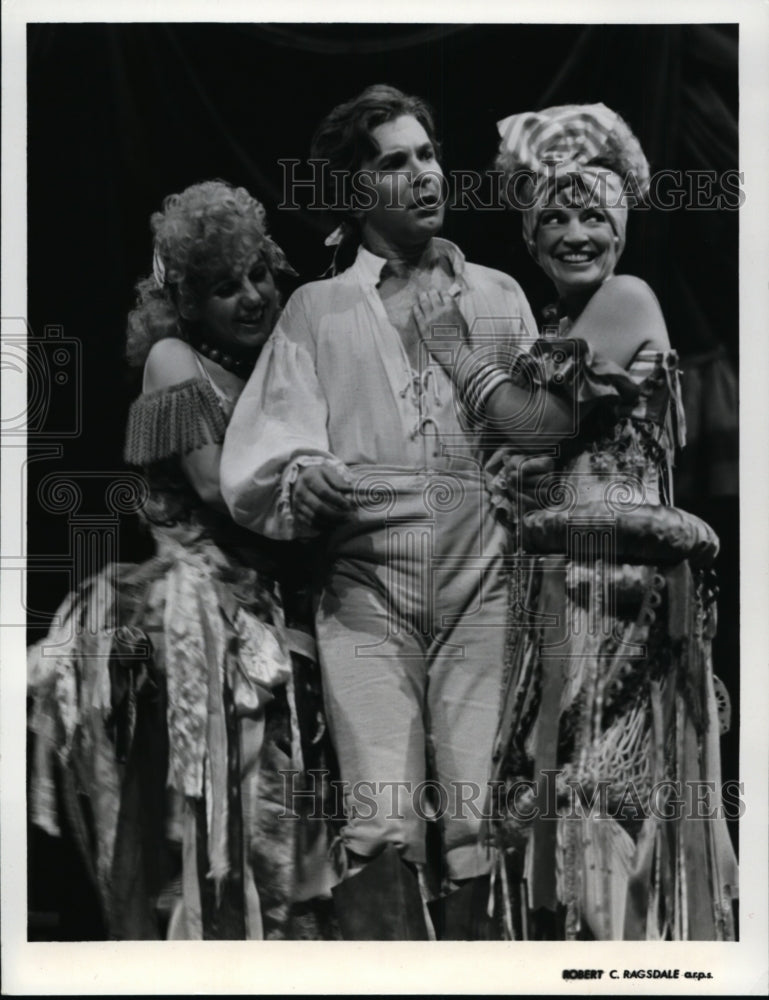 1978 Press Photo Anne Linden, Edward Evanko, Maida Rogerson in Candide