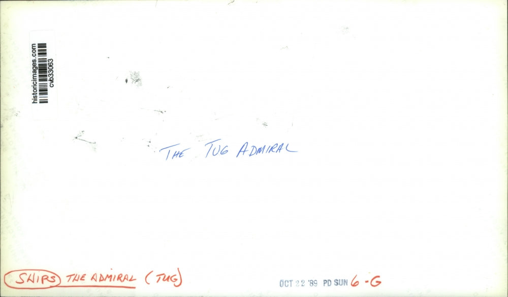 1989 Press Photo The Tug Admiral - cvb33063