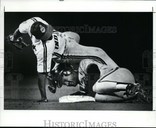 1989 Press Photo Phil Bradley, Jerry Browne-baseball - cvb33899- Historic Images