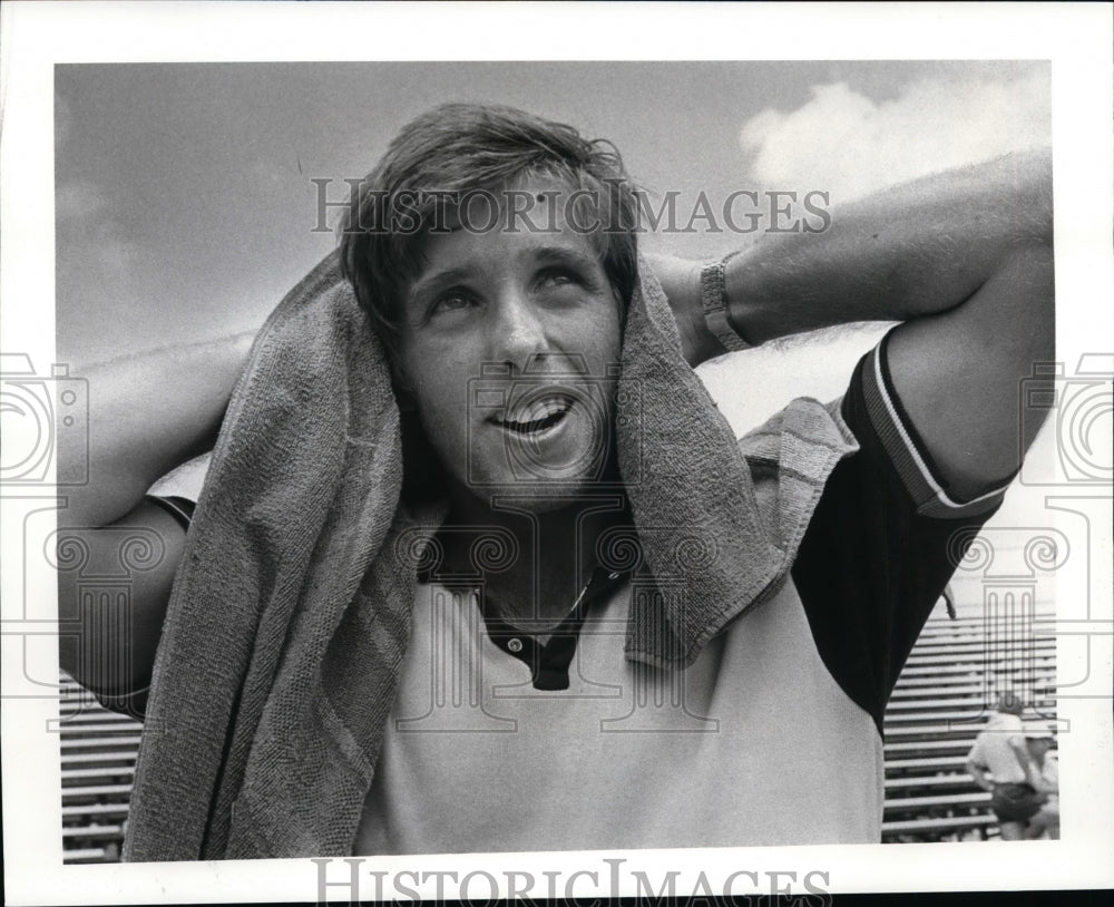 1982 Press Photo National Amateur Hardcourt Tennis Champion, Tres Cushing- Historic Images