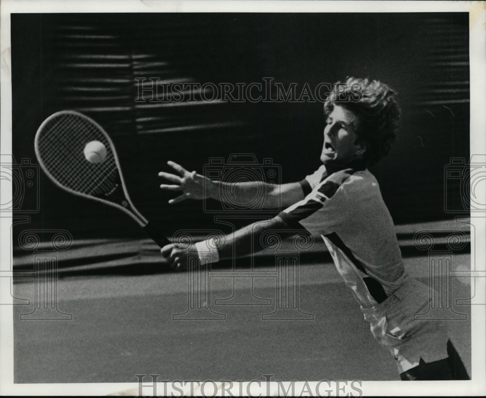 1981 Press Photo Matte Brown, National Hardcourt Amateur Tennis - cvb33965- Historic Images