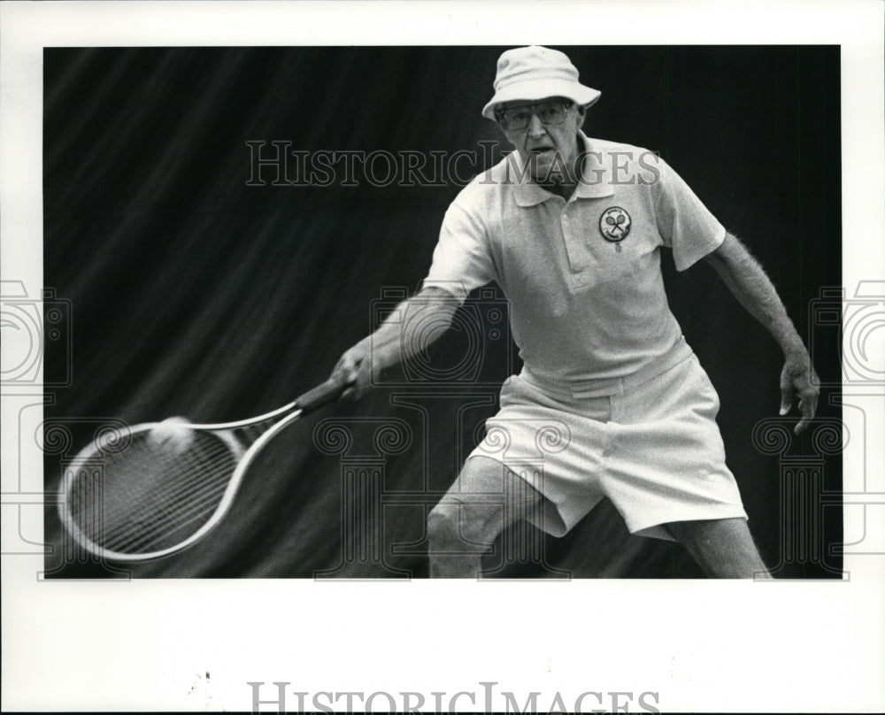 1983 Press Photo Steve Graves, 85 year old tennis player - cvb34023- Historic Images