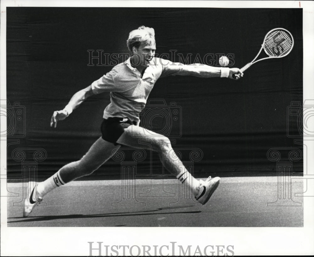 1981 Press Photo Amateur Tennis Championship, Mike Leach - cvb34031- Historic Images