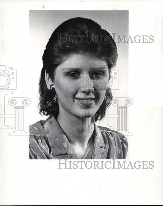1986 Press Photo Kim Frimel, West Tech Basketball - cvb34156- Historic Images