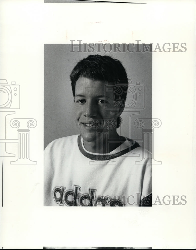 1990 Press Photo Kevin McGuric, Amherst Cross Country - cvb34160