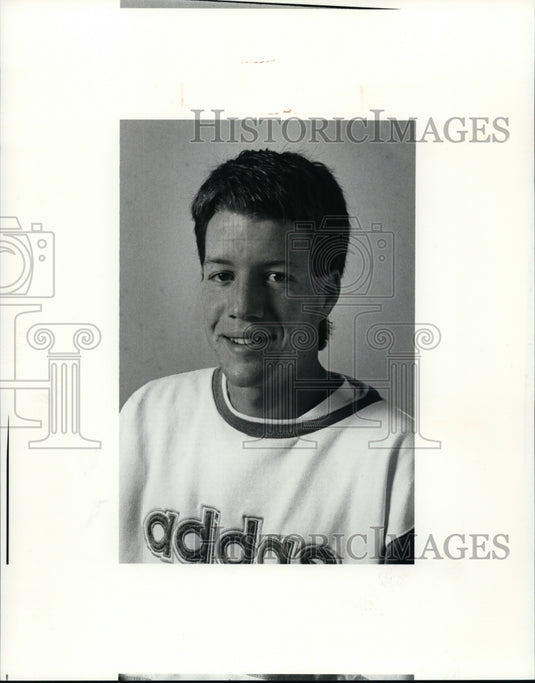 1990 Press Photo Kevin McGuric, Amherst Cross Country - cvb34160
