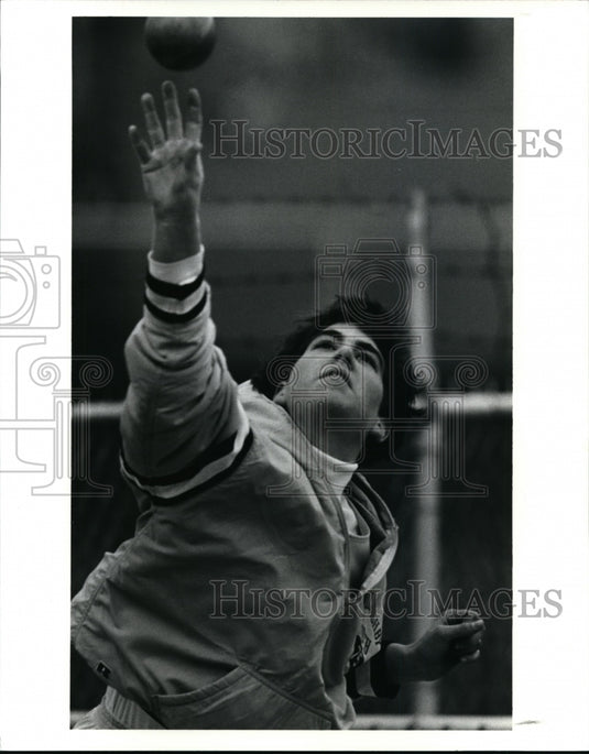 1990 Press Photo Willough by South shot putter, Becky Bleckert - cvb34363- Historic Images