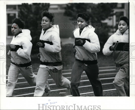 Press Photo Sharese Ryan, Kim Snell, Shawn Clark, Adrienne Bundy - cvb34530- Historic Images