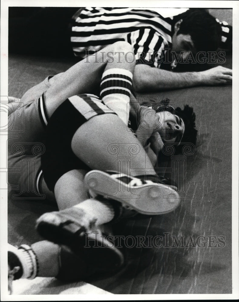 Press Photo Wrestling - cvb34662- Historic Images