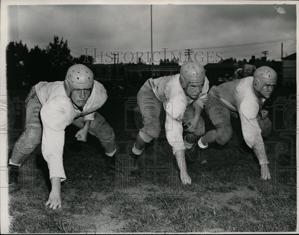 1950 Press Photo Frank Prigley, Al Humbler, Jim Gallaghen-Garfield Hts-1949- Historic Images