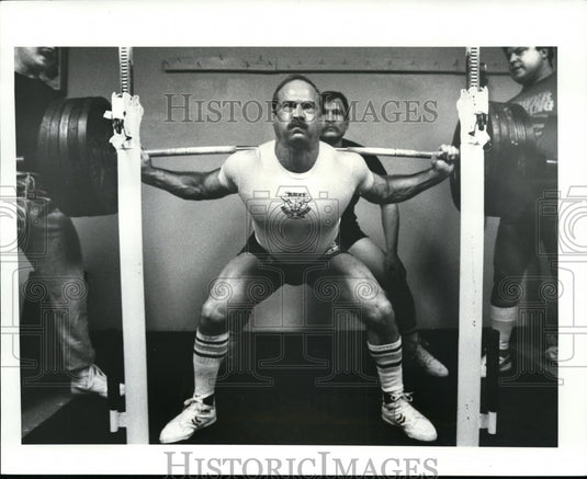 1987 Press Photo Left, Bill Kuharich, Center Rear, Joe Wheeler & Frank Cervelli.- Historic Images