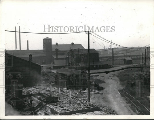 1935 Press Photo View of American Steel & Wire Company in Cleveland - cvb37947- Historic Images