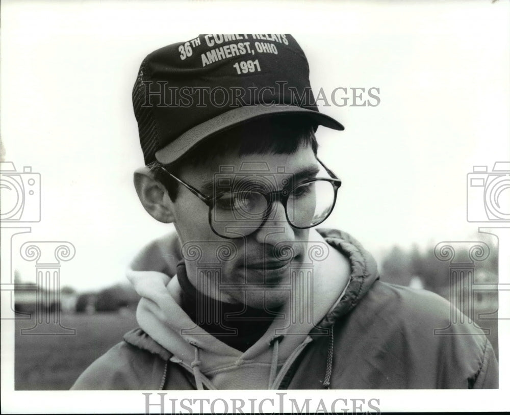 Press Photo Amherst High School Cross Country Track Terry Kemp- Historic Images