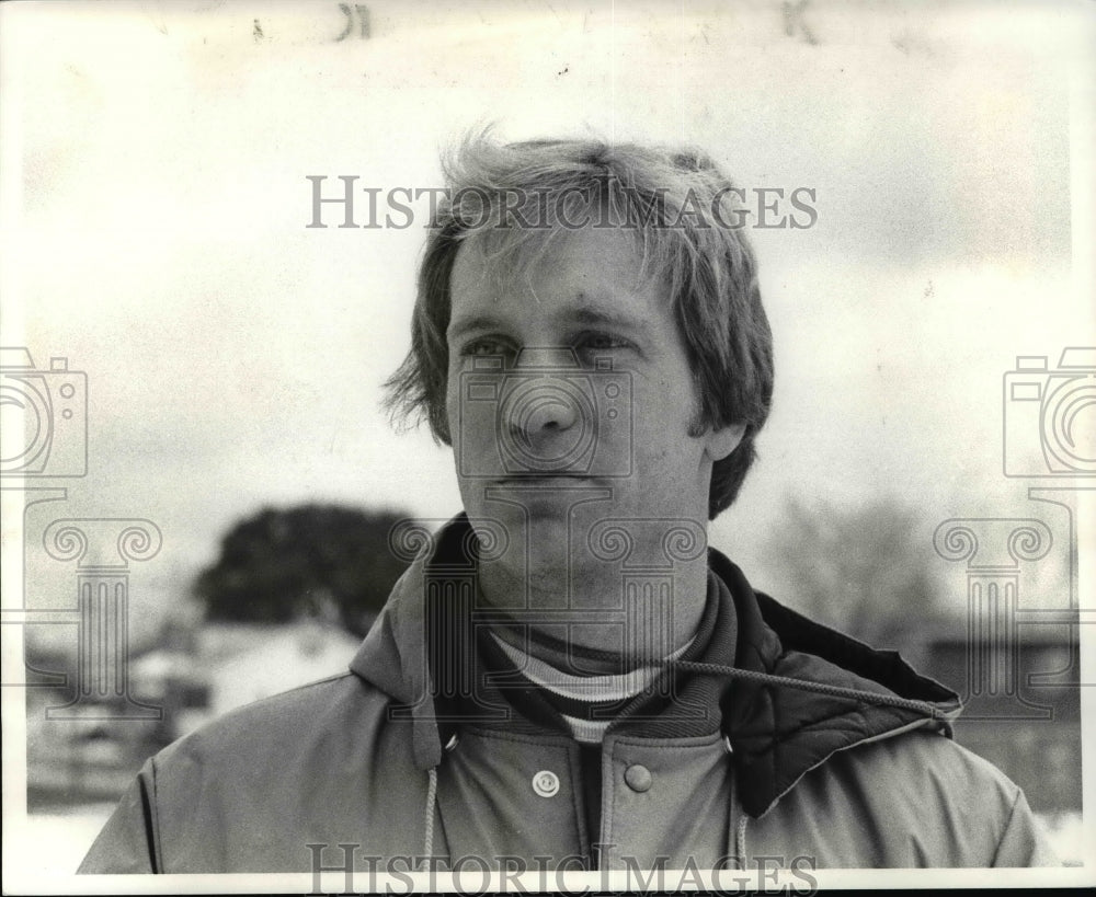 1980 Press Photo Trinity High School Football coach Mike Hall - cvb38972- Historic Images