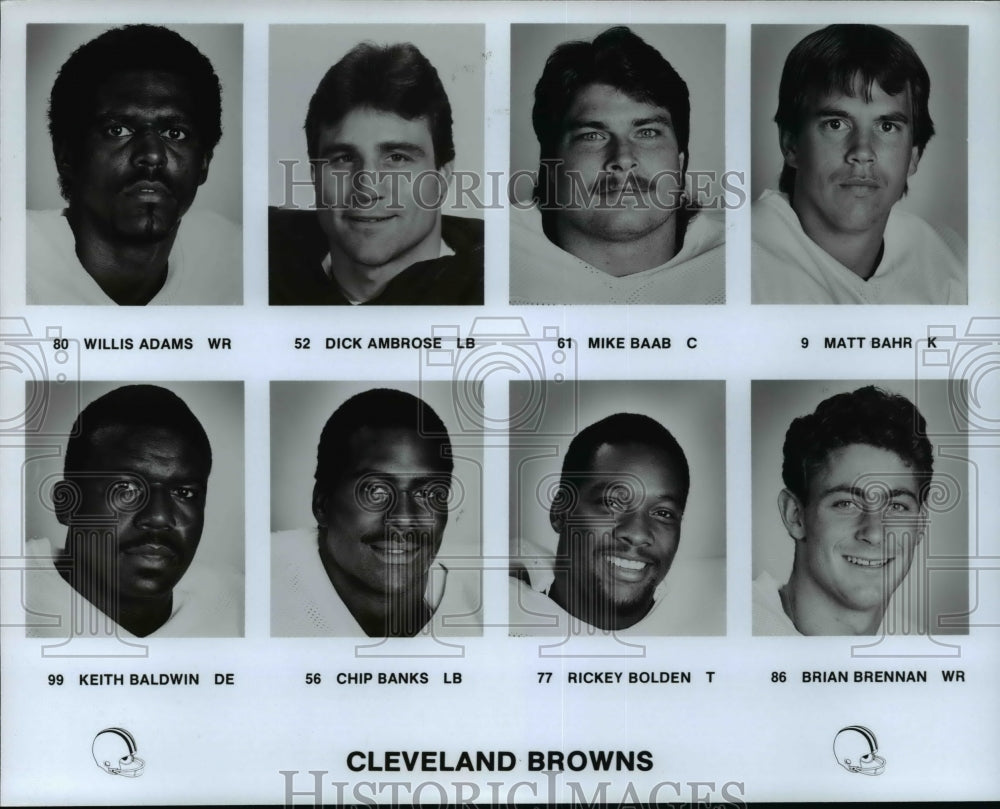 Press Photo Cleveland Browns Football team players - cvb39001- Historic Images