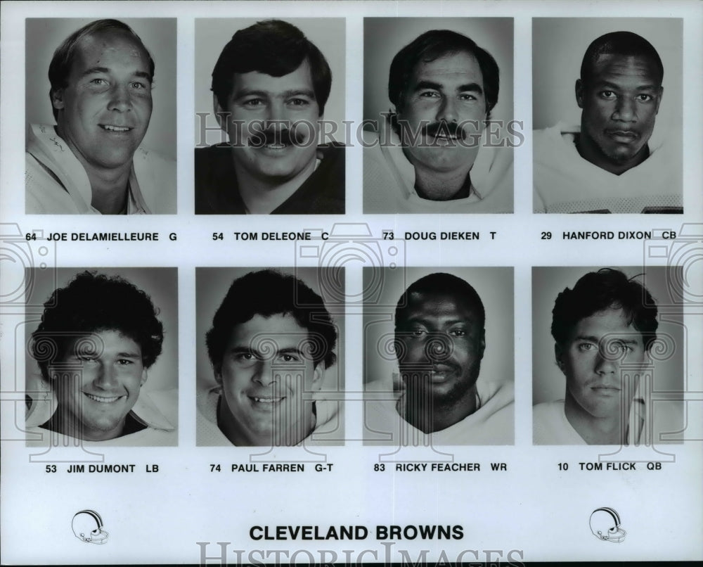 Press Photo Cleveland Browns Football team players - cvb39002- Historic Images