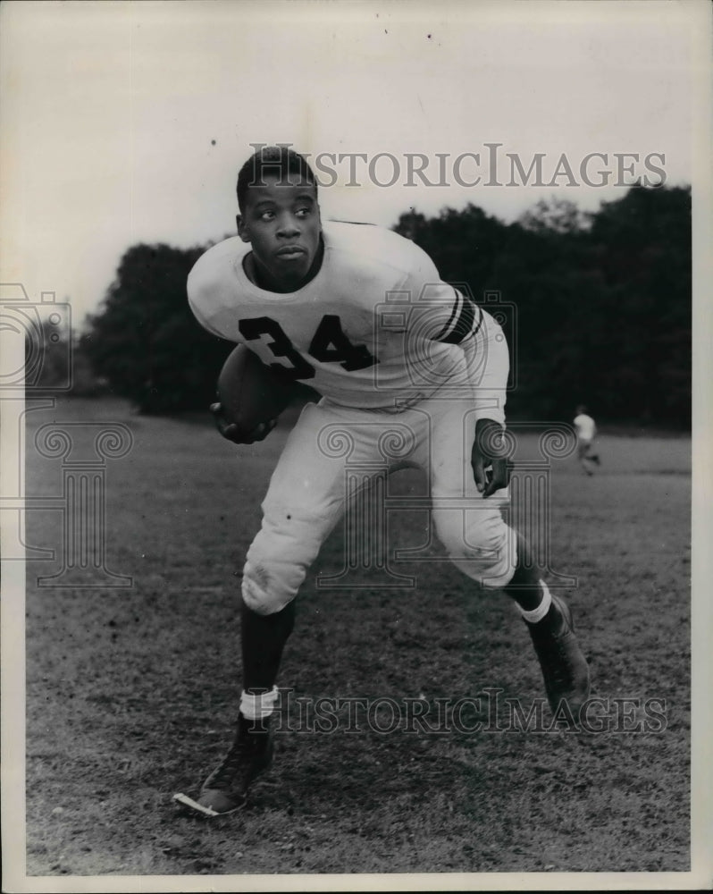 1947 Press Photo John Greenwood-Football righthalf at Kent State- Historic Images