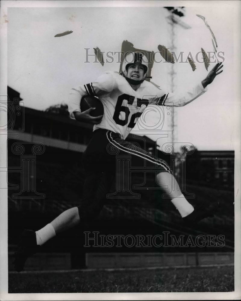 1953 Press Photo Dick Goist, Half Back, U. of Cincinnati- Historic Images