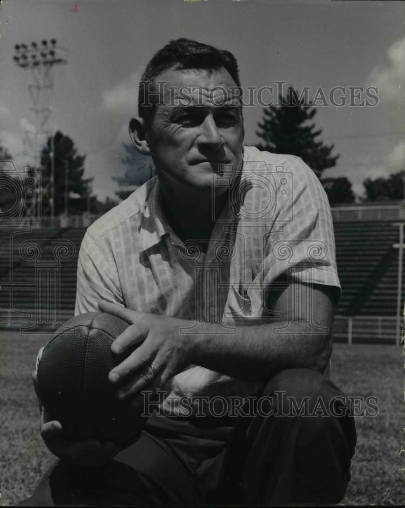 1960 Press Photo Edgar A. Sherman, Muskingum head football coach - cvb40146- Historic Images