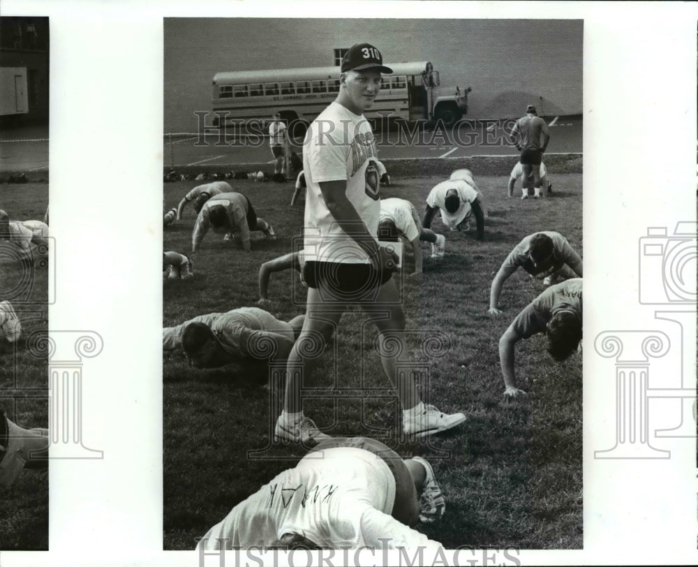 1989 Press Photo Matt Ramser, St. Ed Coach - cvb40336- Historic Images