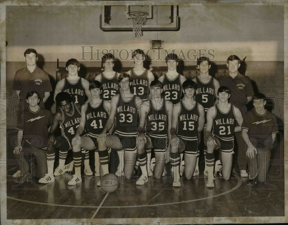 1973 Press Photo Willard High Basket Ball 1972-73 - cvb40856- Historic Images