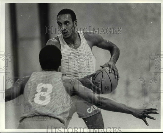 1984 Press Photo Cavs guard Geoff Huston - cvb41023- Historic Images