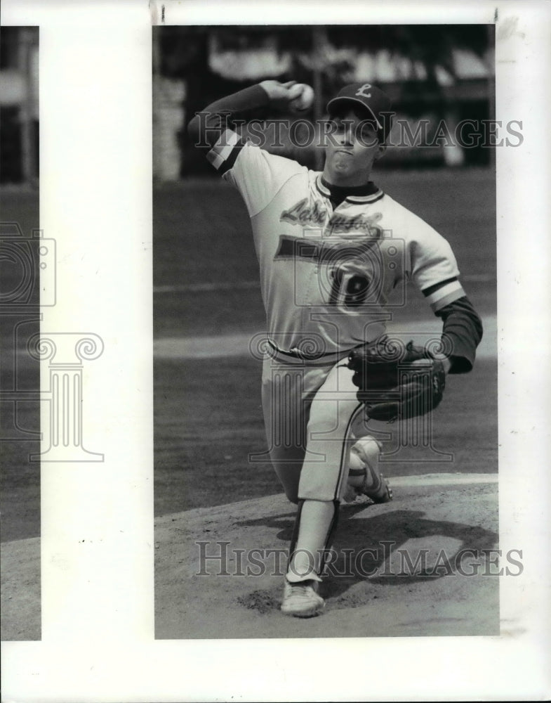 1989 Press Photo Lakewood pitcher Eric Theis - cvb41411- Historic Images