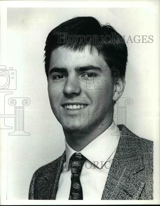 1990 Press Photo Jeff Drabik St.Ignatius Baseball - cvb41415- Historic Images