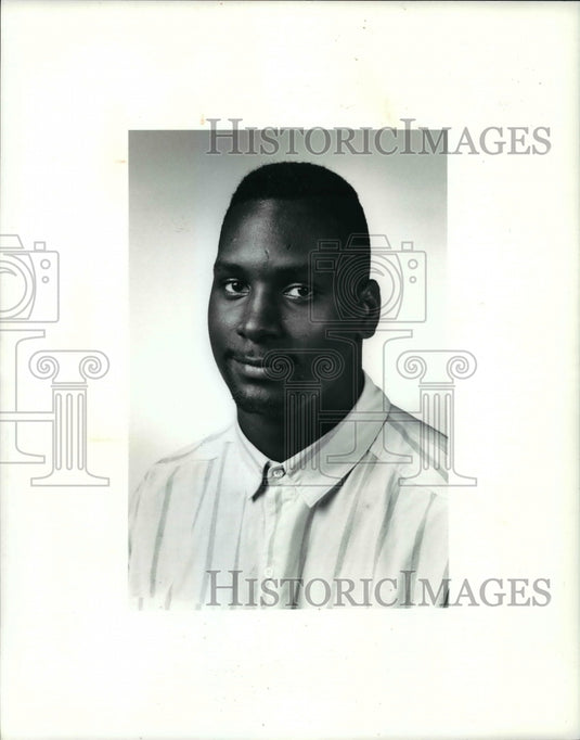 1990 Press Photo Mark Anderson, Shaw Football - cvb41522- Historic Images
