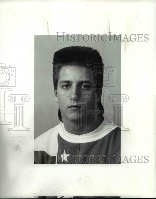 1990 Press Photo PD All Scholastic, Mike Barbey, Mentor, Football - cvb41544- Historic Images