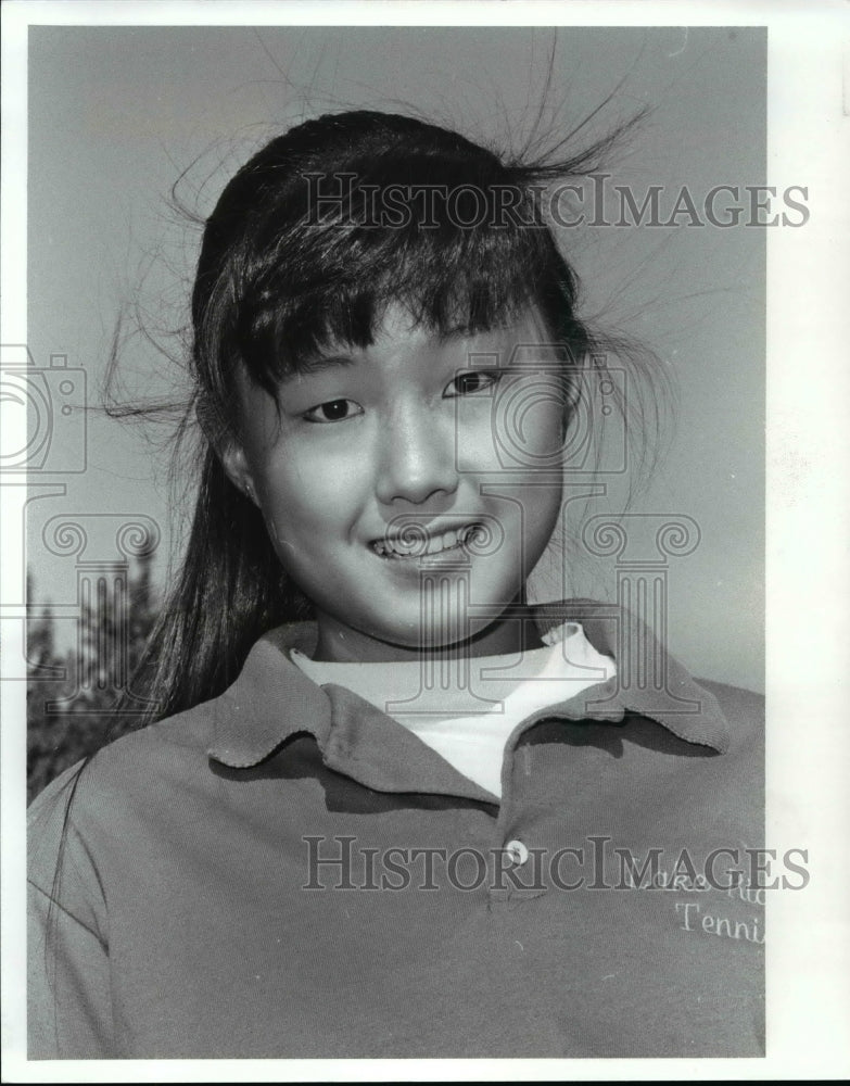 1989 Press Photo Anita Shin, Tennis Player - cvb41856- Historic Images
