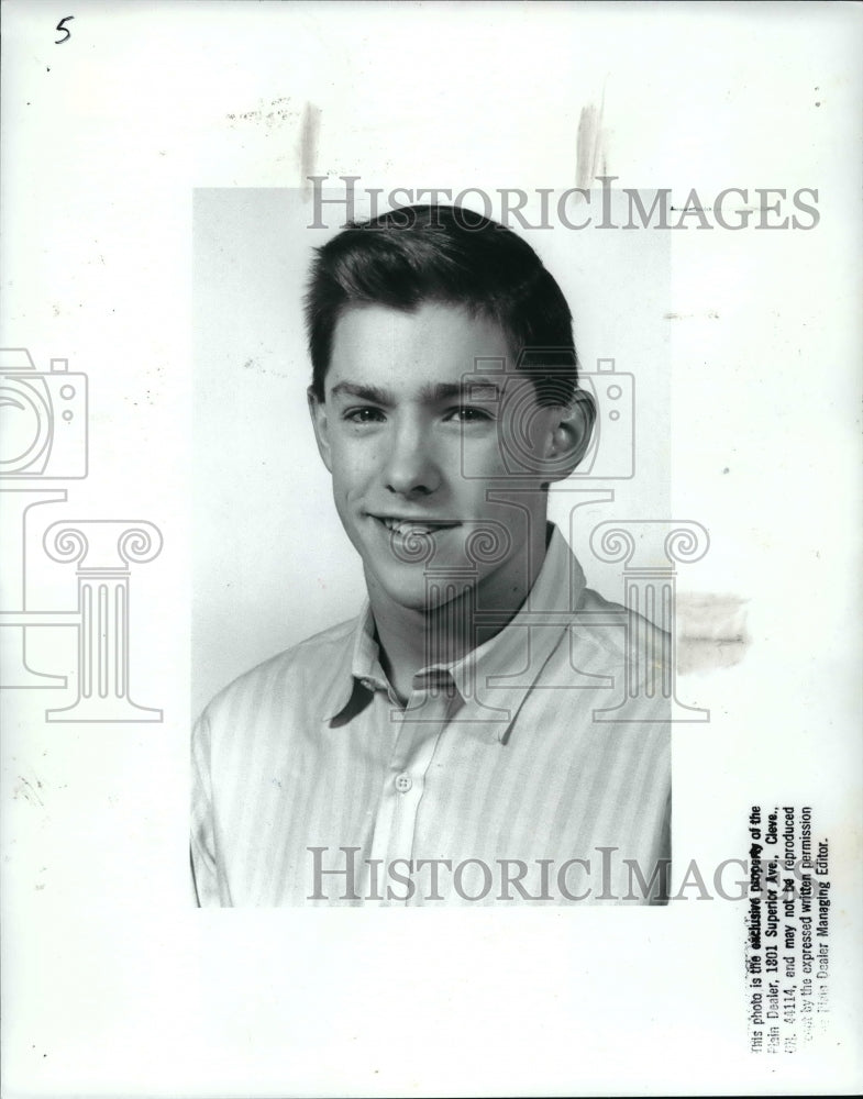 1989 Press Photo Jamie Farnham, Hudson Swim - cvb41945- Historic Images