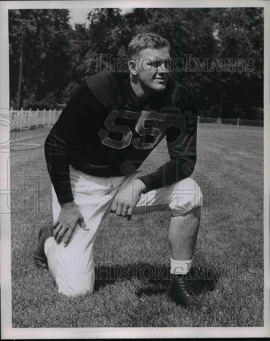 1950 Press Photo Co Captain Jim Fritzsche, right tackle-Baldwin Wallace Football- Historic Images