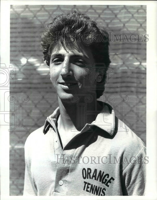 1985 Press Photo Barry Katz Orange High Tennis - cvb42142- Historic Images