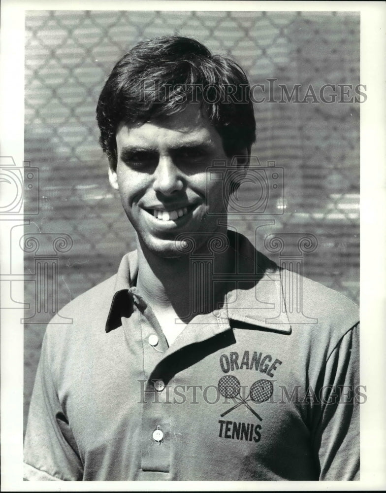 1985 Press Photo Rob Larson Orange High Tennis - cvb42146- Historic Images