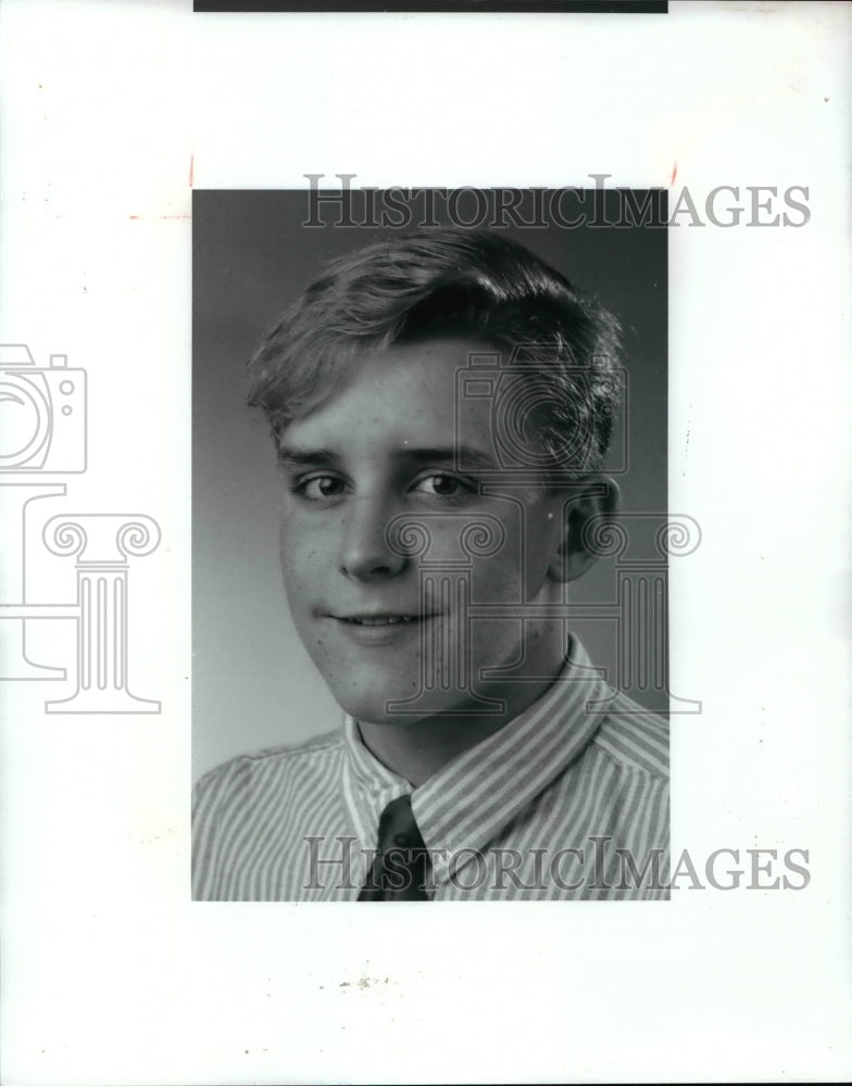 Press Photo Matt Schlessman of St. Ignatius Swimming Team - cvb42172- Historic Images