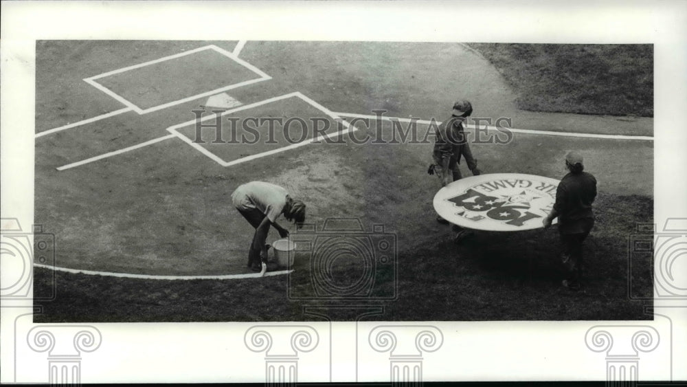 Press Photo 1981 basetball field - cvb42376- Historic Images