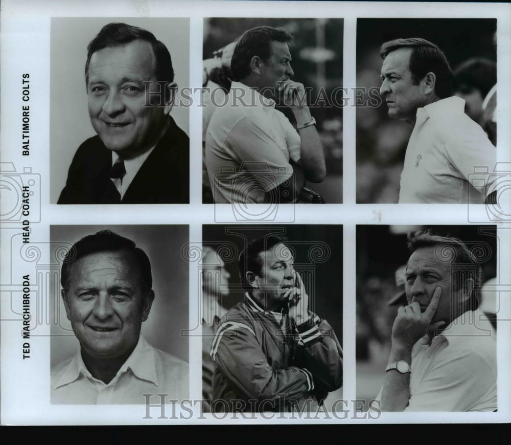 Press Photo Ted Marchibroda, Head Coach, Baltimore Colts - cvb42466- Historic Images