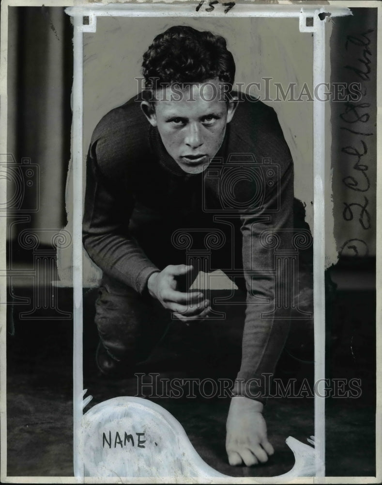 1931 Press Photo Dave Englander, Halfback East High- Historic Images