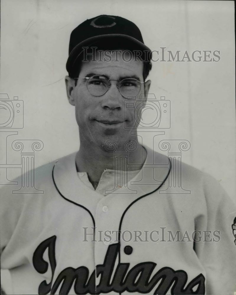 1950 Press Photo Thurman Tucker-Indian Baseball player - cvb42863- Historic Images