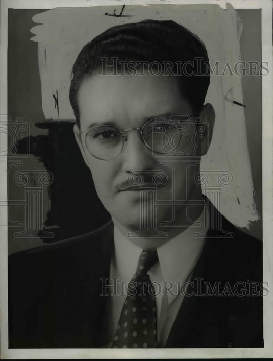 1938 Press Photo Lewis Mumaw-Cleveland Baseball club - cvb42880- Historic Images