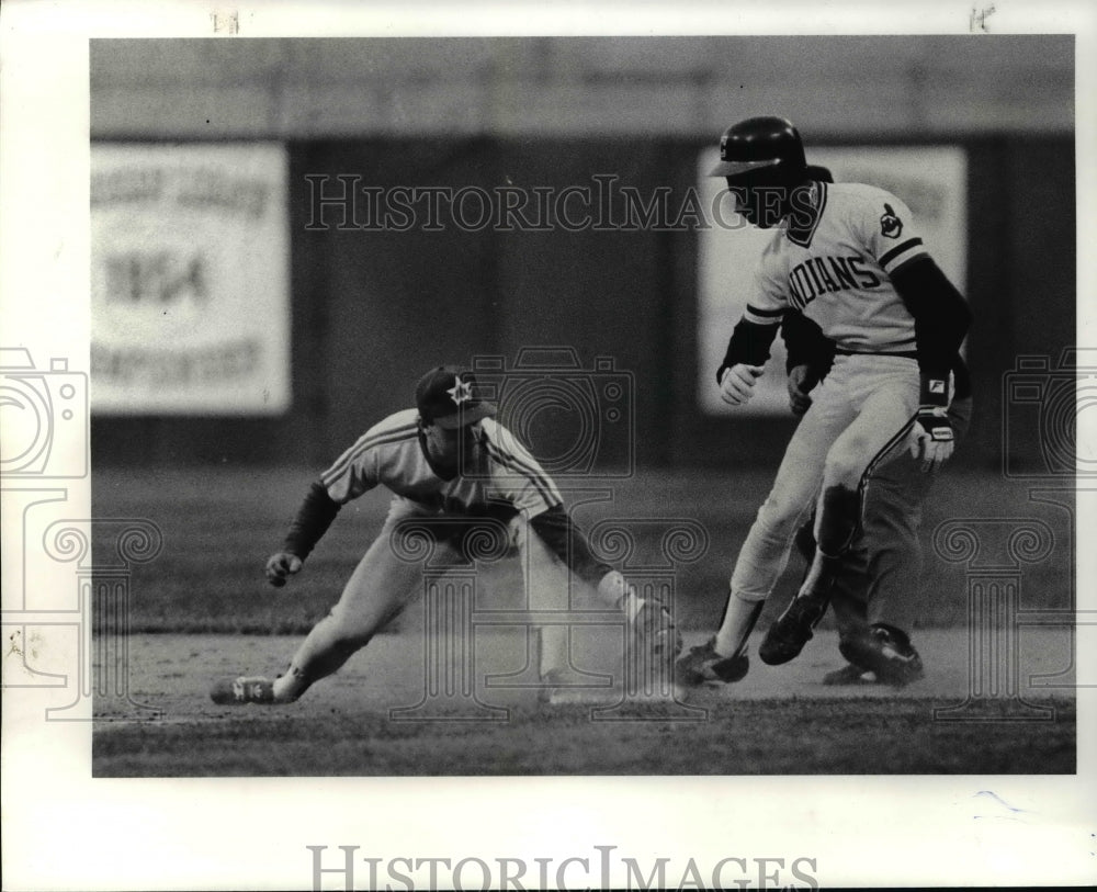 Press Photo Baseball-Cleveland Indians Game - cvb42956- Historic Images