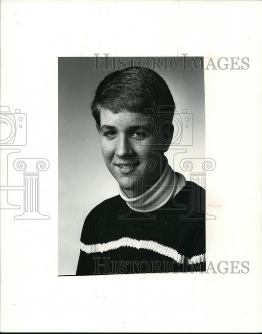 1981 Press Photo Scott Claypool, Hudson swimmer - cvb43224- Historic Images